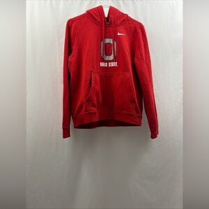 Nike Ohio State Buckeyes Hoodie Youth Size Medium Red Pullover OSU Big 10
